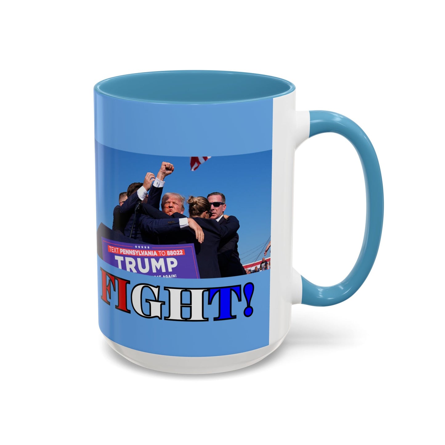 Fight! Accent Mug by cypherpunkgear