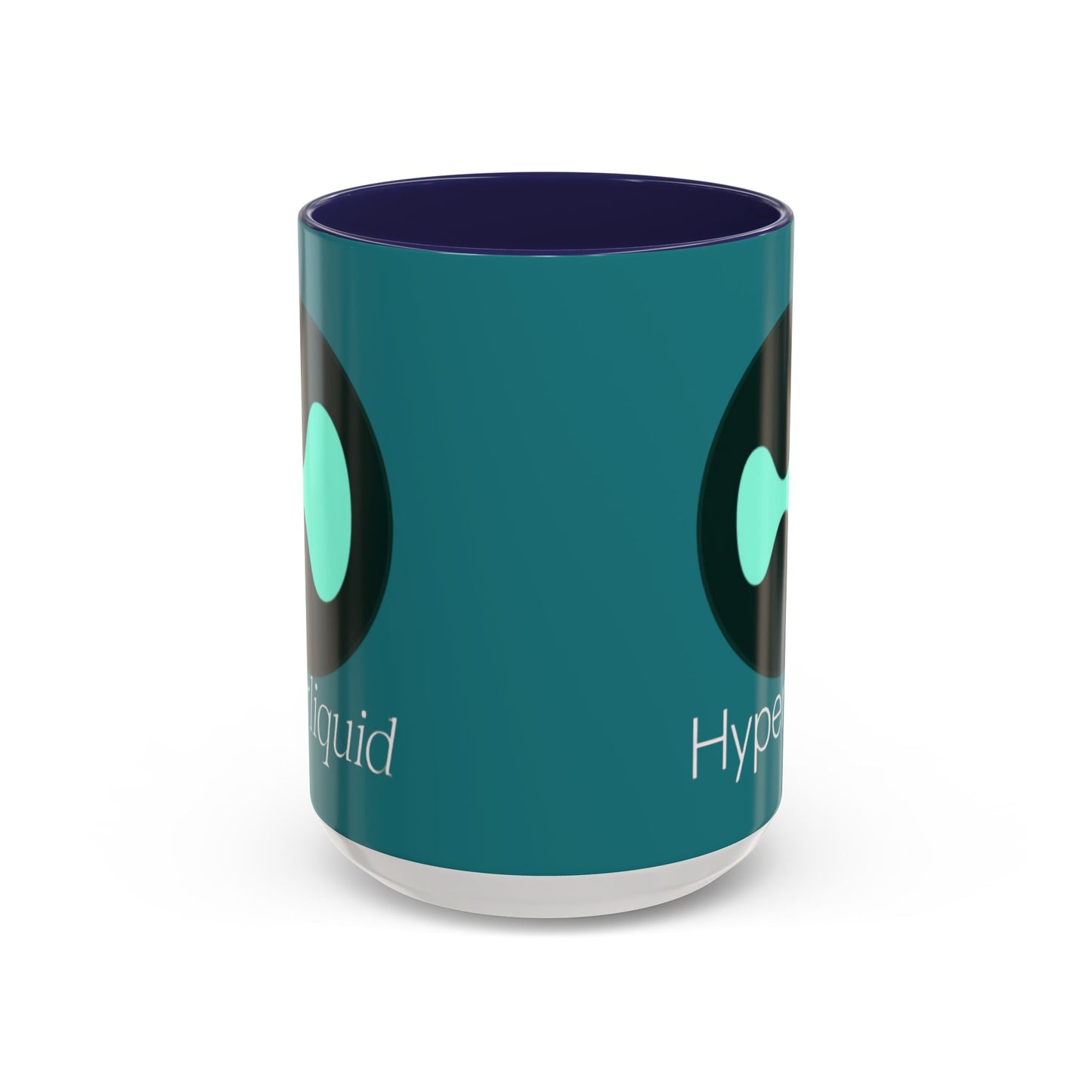 Hyperliquid White font Hyperliquid Accent Mug by cypherpunkgear.com