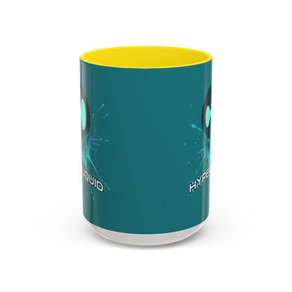 HYPE Drip Hyperliquid Accent Mug by cypherpunkgear.com