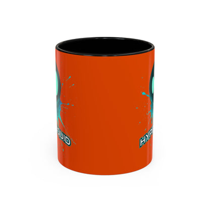 HYPE Drip Orange Accent Mug by cypherpunkgear.com