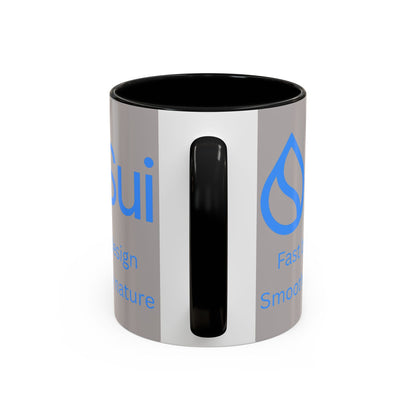 SUI Grey Accent Mug by cypherpunkgear.com