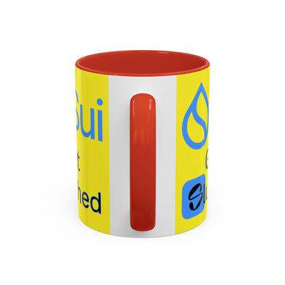 Sui: Get Slushed Yellow Accent Mug by cypherpunkgear.com