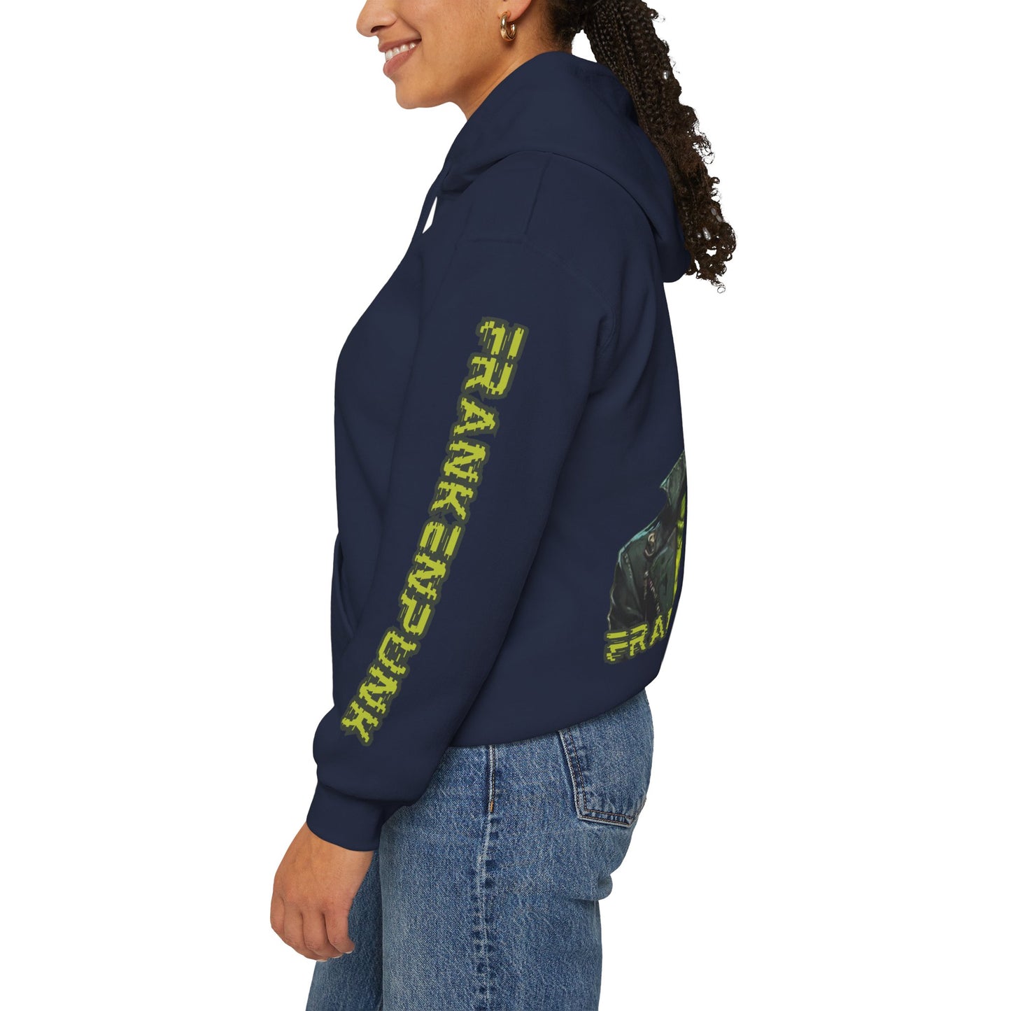 Frankenpunk Hoodie Unisex Hooded Sweatshirt by CreepyCrafts.boo