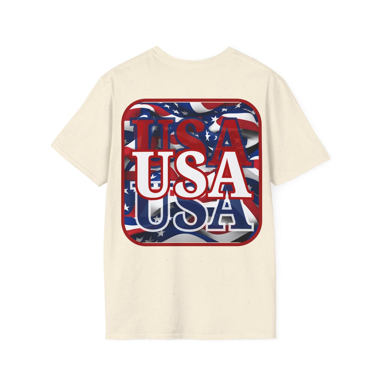 2-sided Red WHITE and Blue USA Patriot LTcolors Unisex T-Shirt by cypherpunkgear