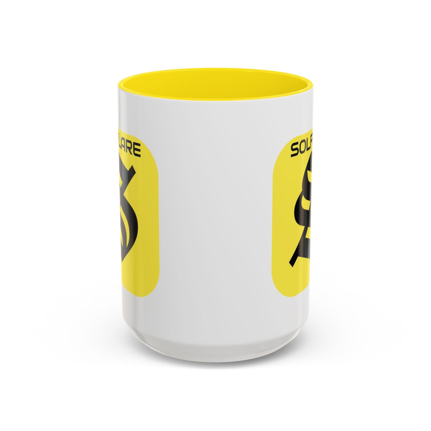 SolflareLogo White Accent Mug by cypherpunkgear.com