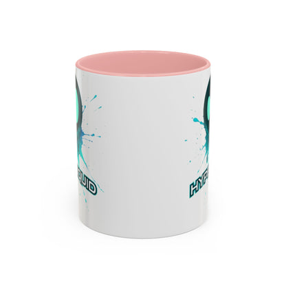 HYPE Drip White Accent Mug by cypherpunkgear.com