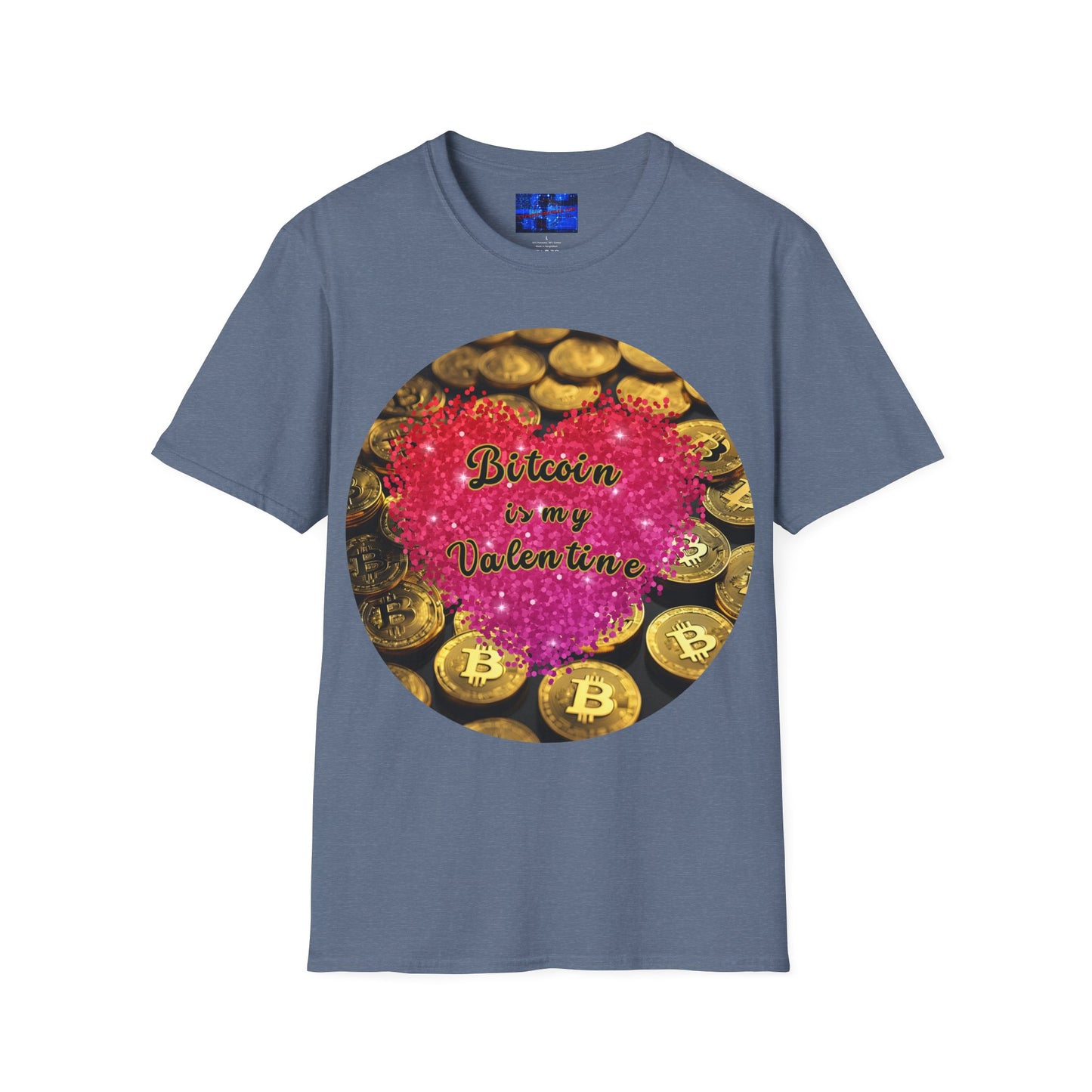 Bitcoin is My Valentine Dark colors Unisex T-Shirt by cypherpunkgear.com