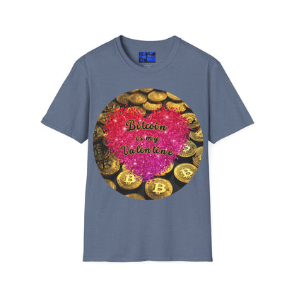Bitcoin is My Valentine Dark colors Unisex T-Shirt by cypherpunkgear.com
