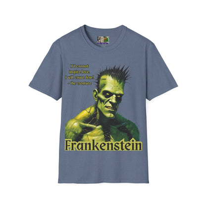 Frankenstein's Creature Dark colors Unisex T-Shirt by CreepyCrafts.boo
