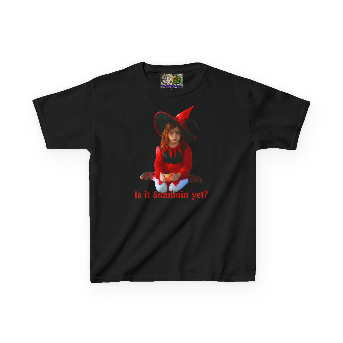 Is it Samhain yet? Kids Heavy Cotton™ Tee by CreepyCrafts.boo