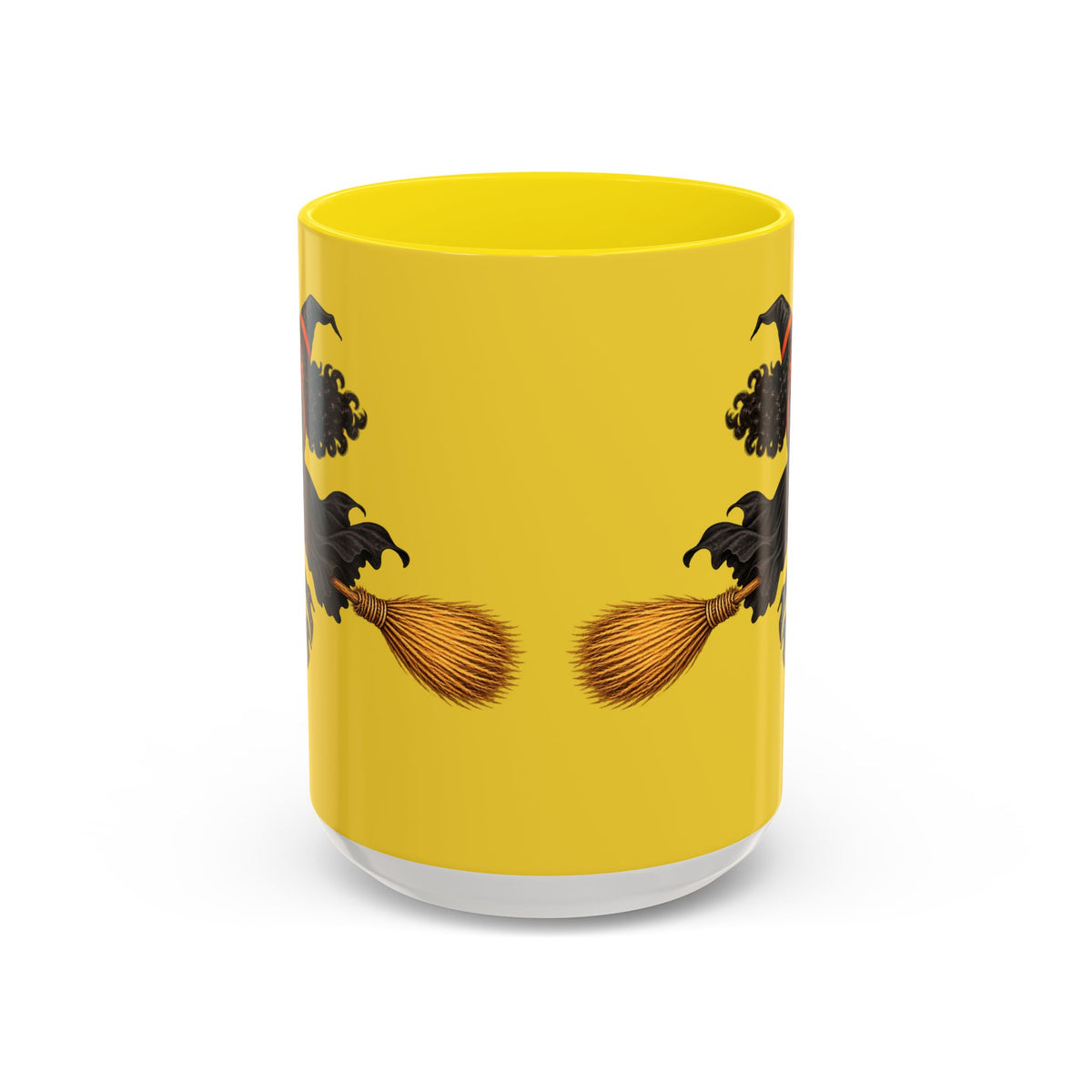 Velvet Vex Yellow Accent Mug by CreepyCrafts.boo
