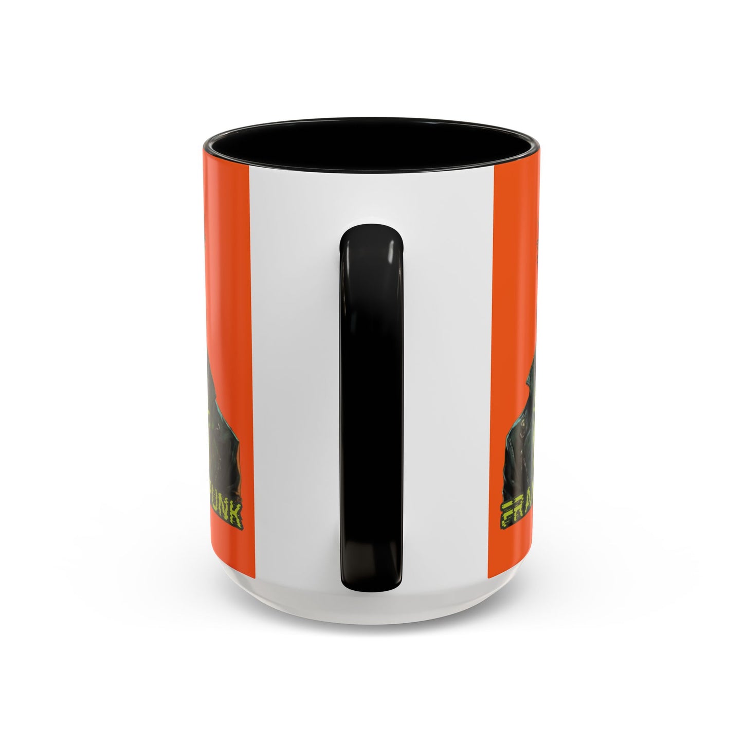 Frankenpunk Orange Accent Mug by CreepyCrafts.boo