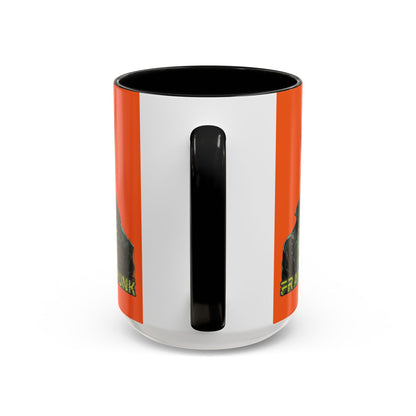 Frankenpunk Orange Accent Mug by CreepyCrafts.boo