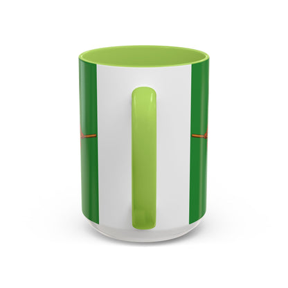 Velvet Vex Green Accent Mug by CreepyCrafts.boo
