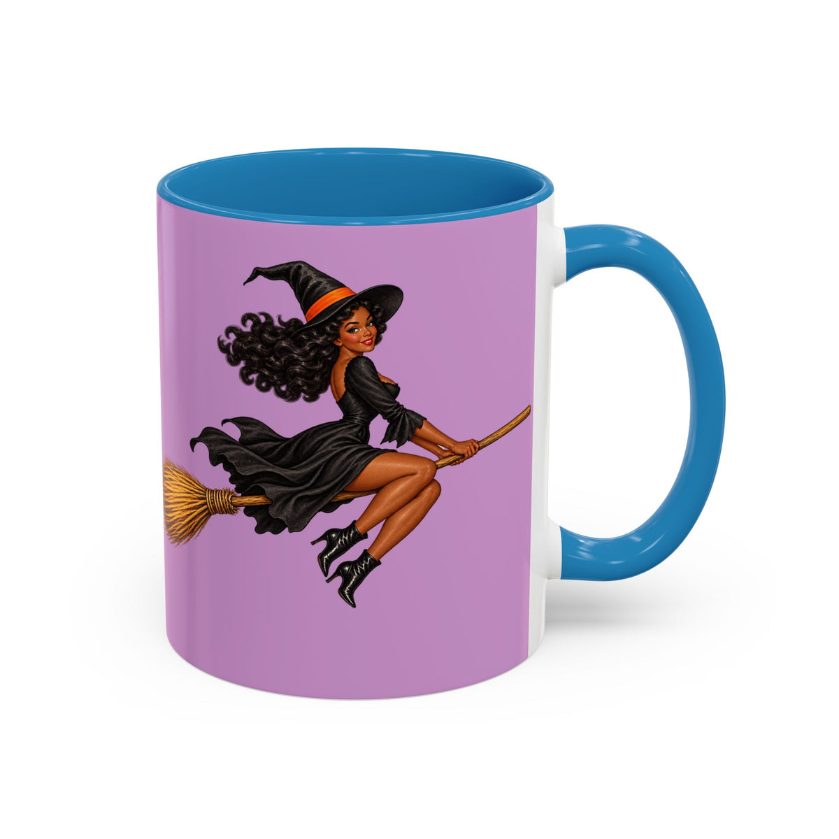 Velvet Vex Pink Accent Mug by CreepyCrafts.boo