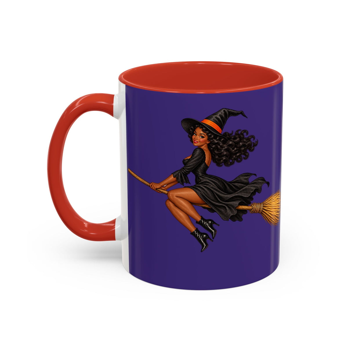 Velvet Vex Purple Accent Mug by CreepyCrafts.boo