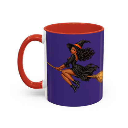 Velvet Vex Purple Accent Mug by CreepyCrafts.boo