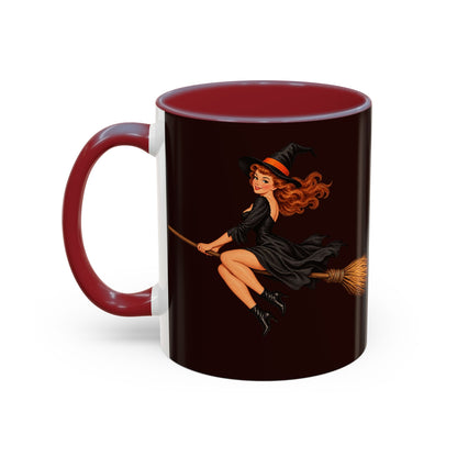 Hazel Hex Brown Accent Mug by CreepyCrafts.boo