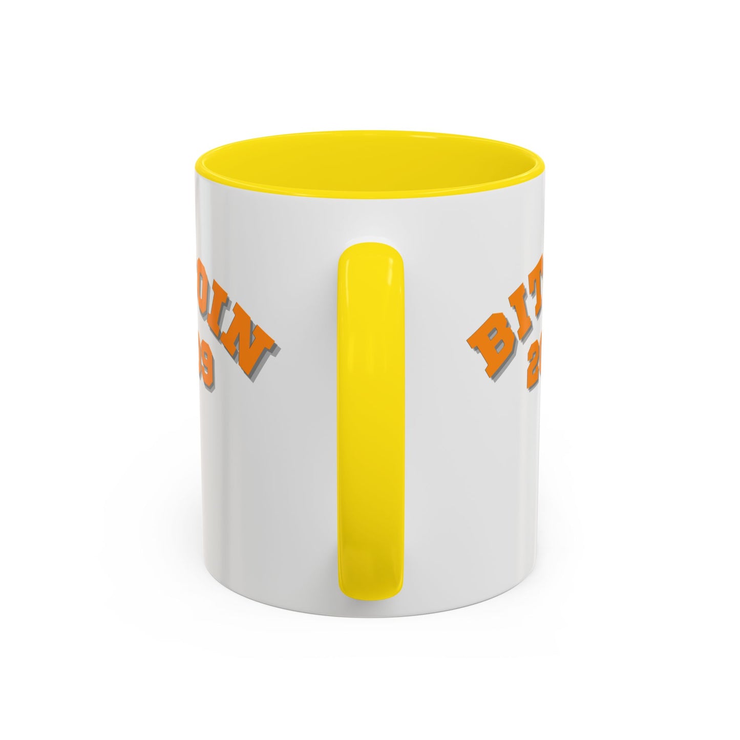 Bitcoin 2009 White Accent Mug by cypherpunkgear.com