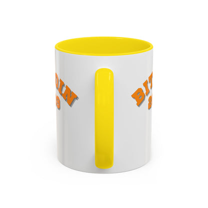 Bitcoin 2009 White Accent Mug by cypherpunkgear.com