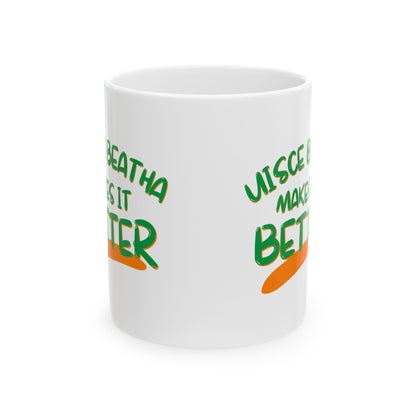 Uisce Beatha makes it better GNfont White Mug by cypherpunkgear.com