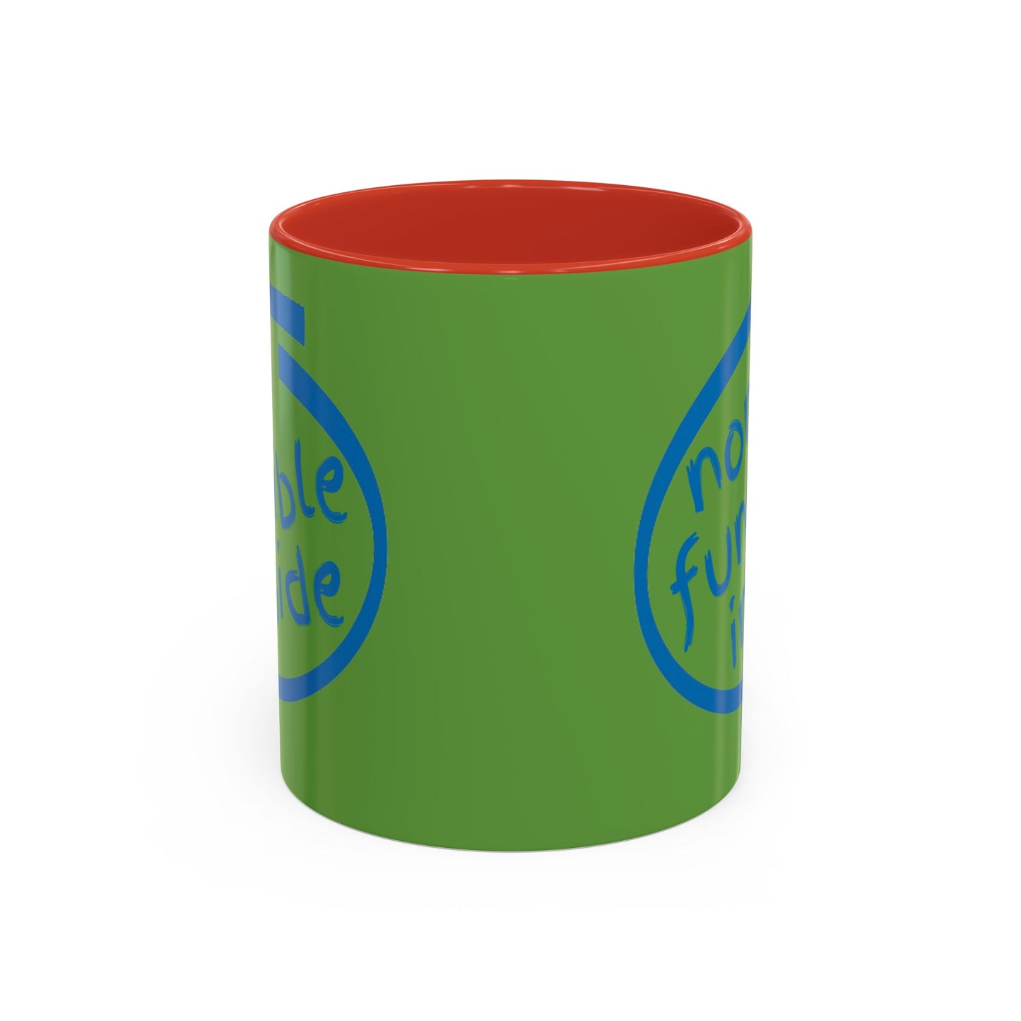 Non-Fungible Inside Green Accent Mug by cypherpunkgear.com