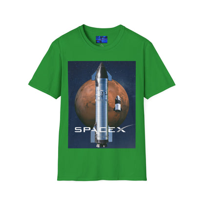 SpaceX Mars Unisex T-Shirt by cypherpunkgear.com