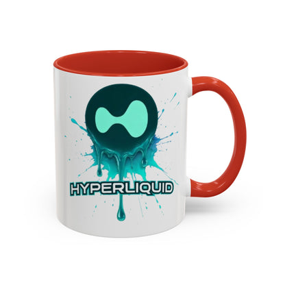 HYPE Drip White Accent Mug by cypherpunkgear.com