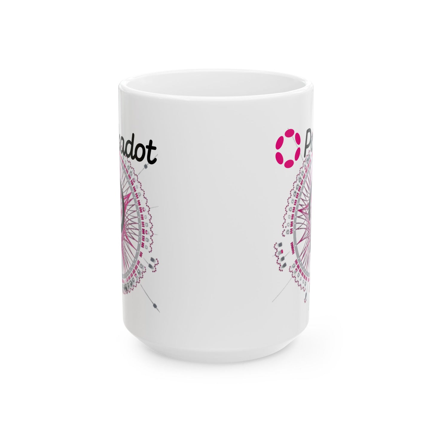 Polkadot (DOT) White Mug by cypherpunkgear.com