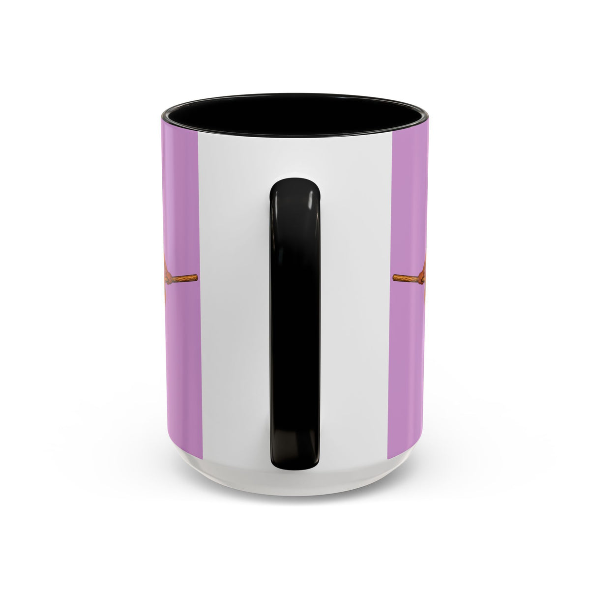 Velvet Vex Pink Accent Mug by CreepyCrafts.boo