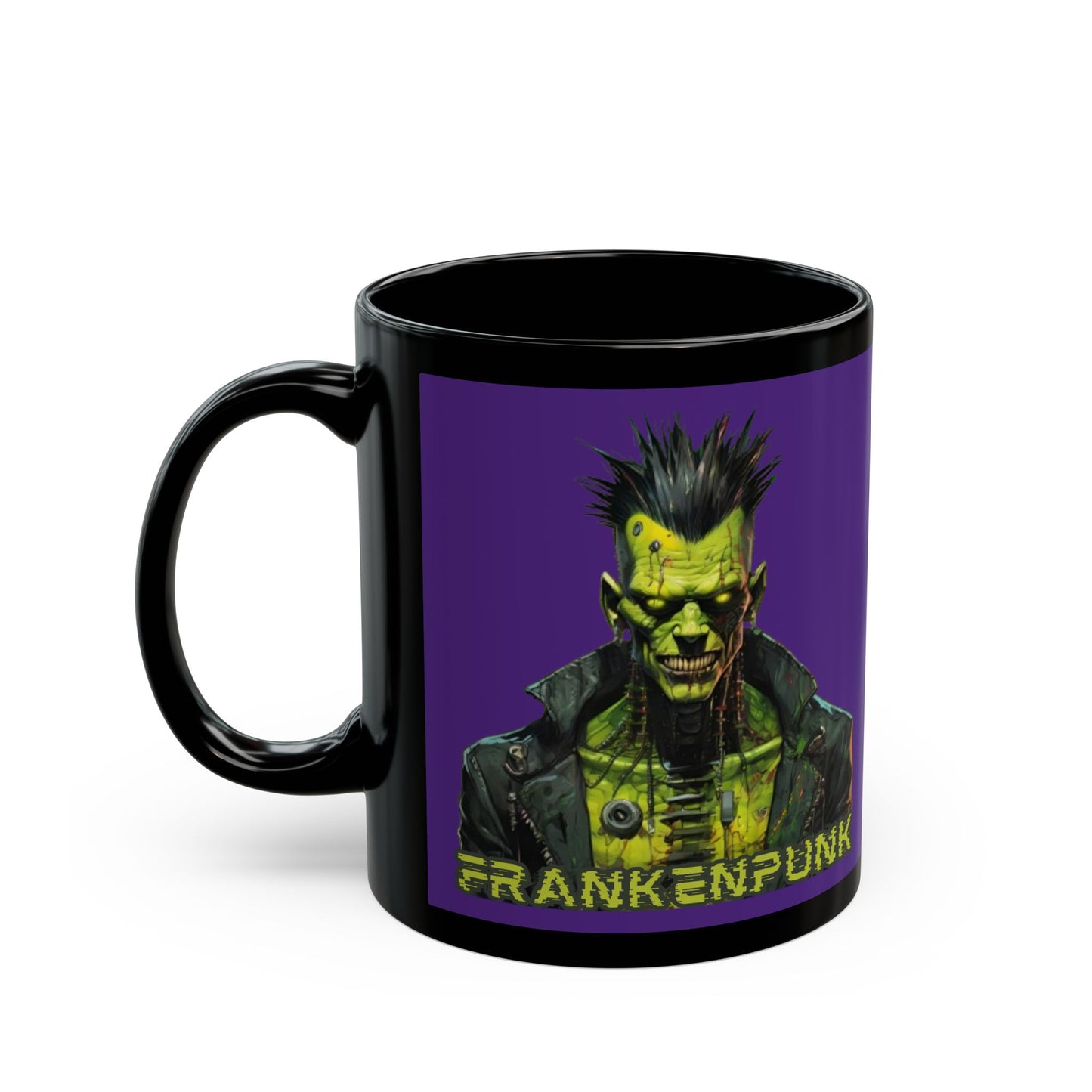Frankenpunk Purple Mug by CreepyCrafts.boo