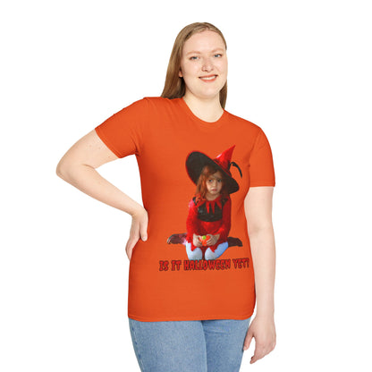 Is it Halloween yet? Light colors Unisex T-Shirt by CreepyCrafts.boo