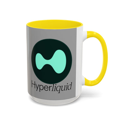 Hyperliquid Black font Grey Accent Mug by cypherpunkgear.com