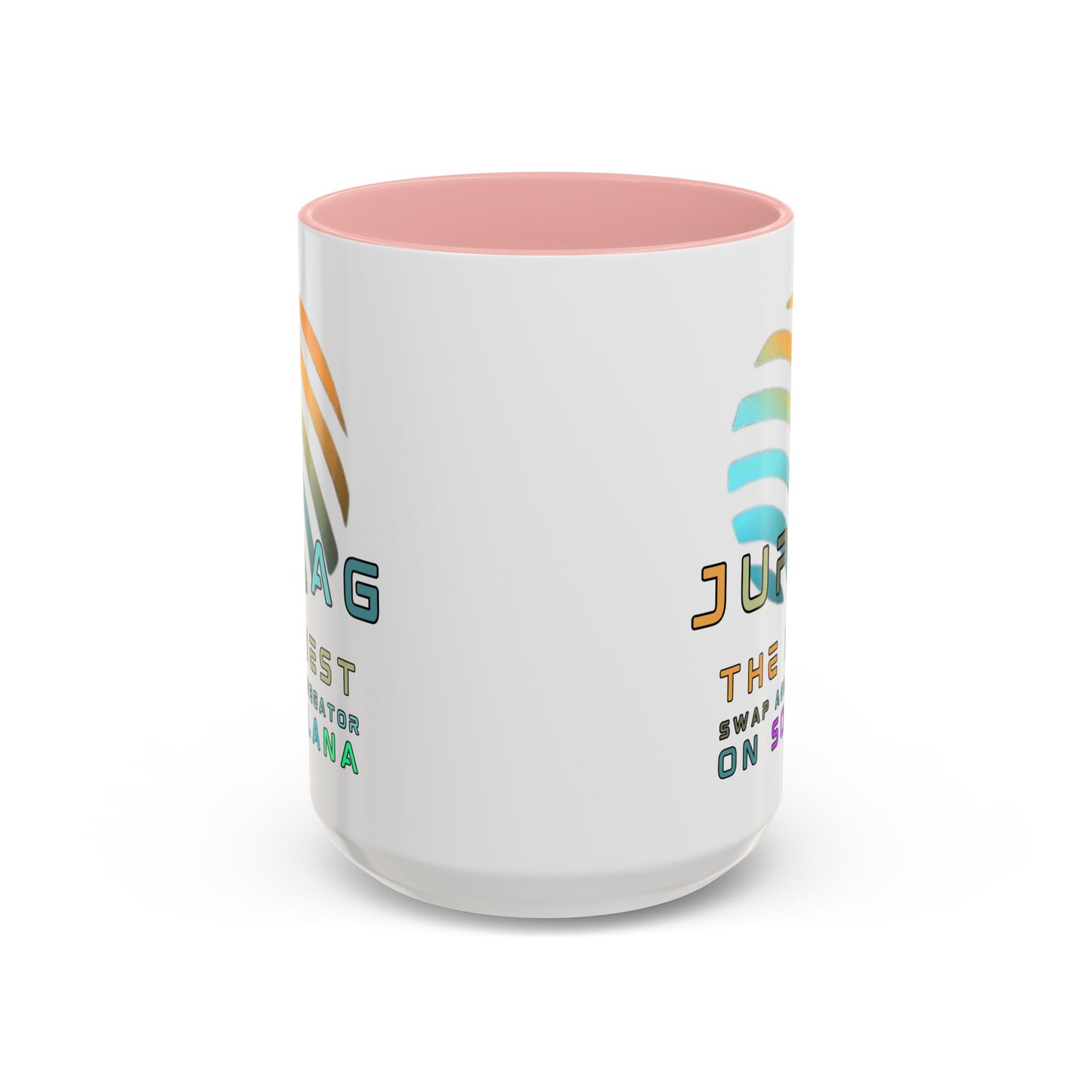 Jupiter (JUP) the best aggregator on Solana Accent Mug by cypherpunkgear