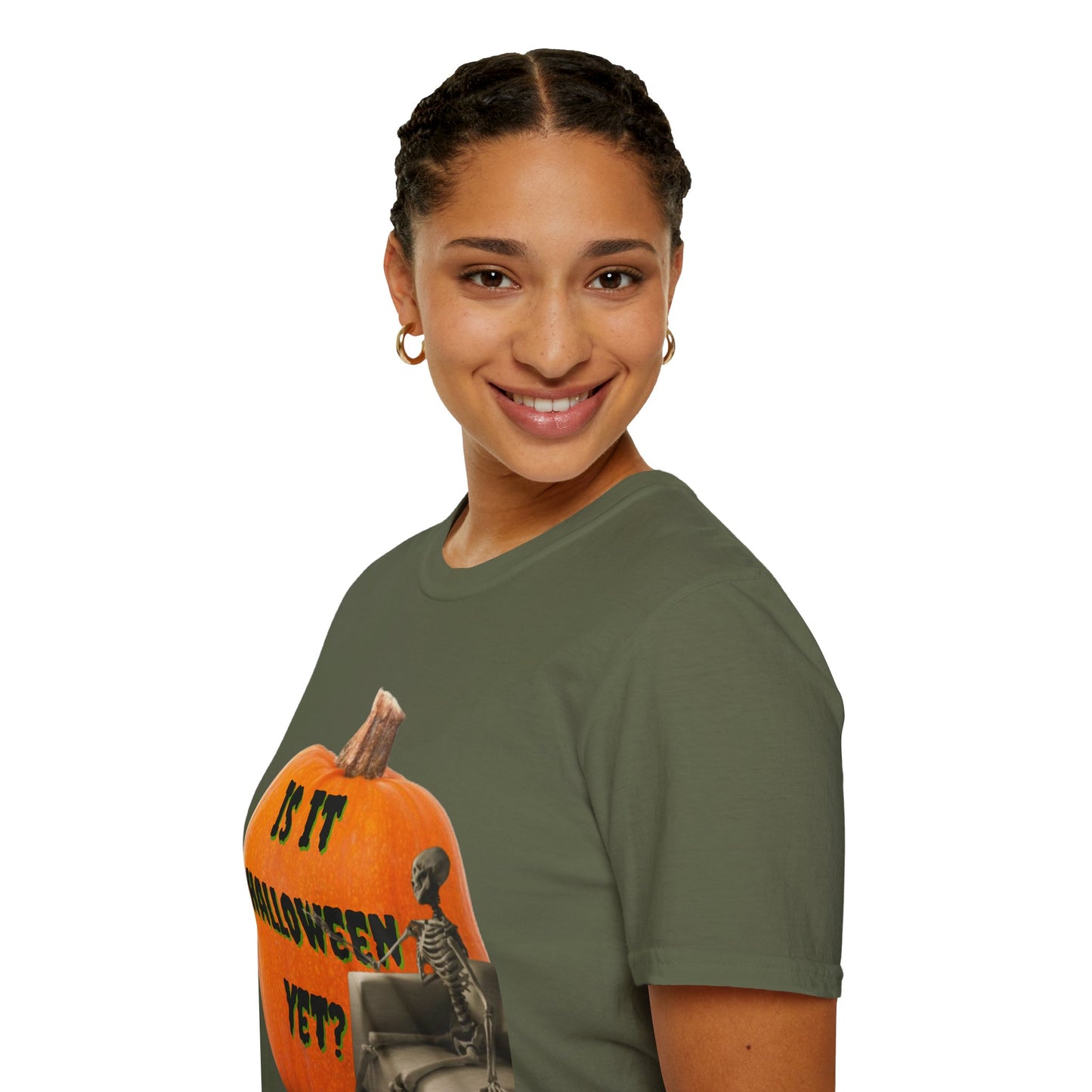 Is it Halloween yet? Skeleton's Giant Pumpkin Dark colors Unisex T-Shirt by CreepyCrafts.boo