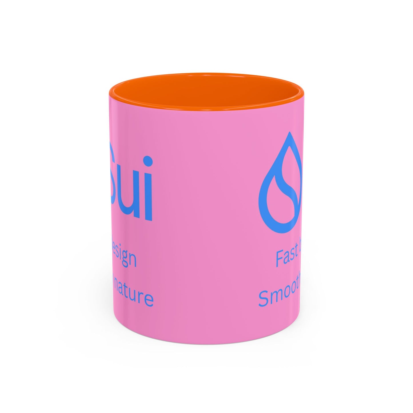 SUI Pink Accent Mug by cypherpunkgear.com