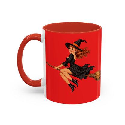 Hazel Hex Red Accent Mug by CreepyCrafts.boo