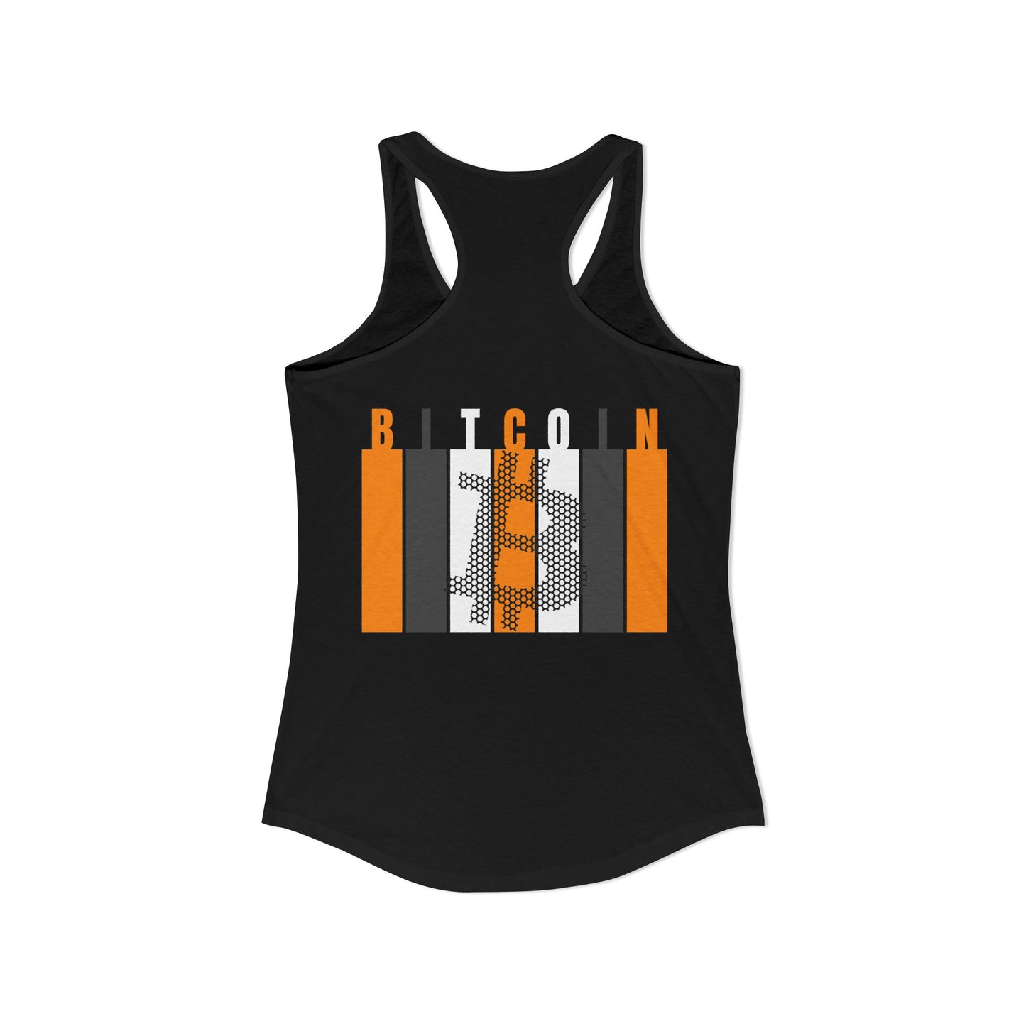 2-sided, Bitcoin (BTC) Decentralized Freedom Women's Racerback Tank Top by cypherpunkgear.com
