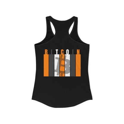 2-sided, Bitcoin (BTC) Decentralized Freedom Women's Racerback Tank Top by cypherpunkgear.com