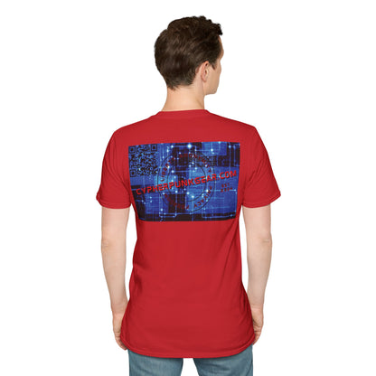 2-sided, cypherpunkgear.com logo Light colors Unisex T-Shirt by cypherpunkgear.com