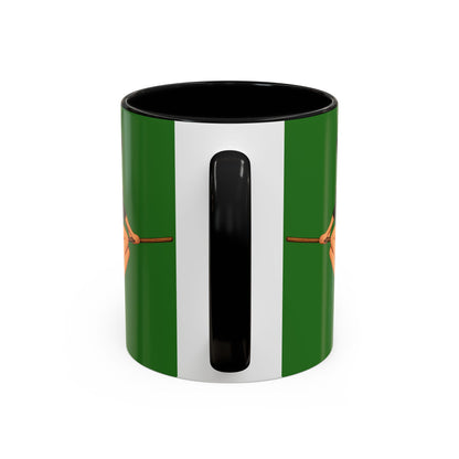Hazel Hex Green Accent Mug by CreepyCrafts.boo