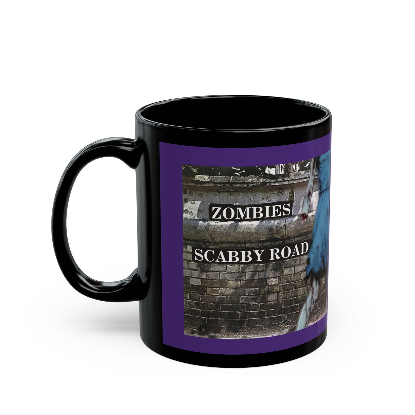 2-sided, Scabby Road Purple Mug by CreepyCrafts.boo