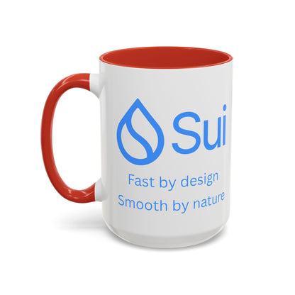 SUI White Accent Mug by cypherpunkgear.com