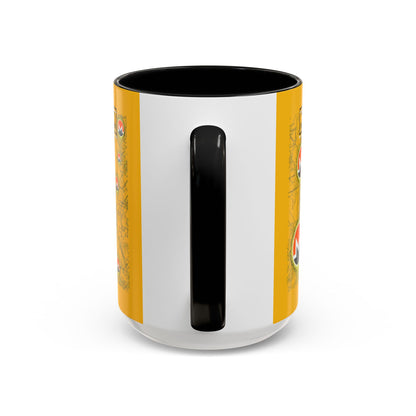 Monero (XMR) don't assume your freedoms are assured Yellow Accent Mug by cypherpunkgear.com