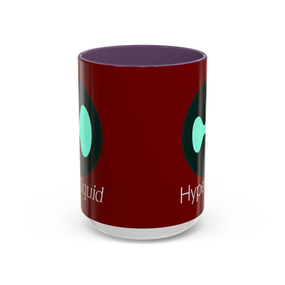 Hyperliquid White font Red Accent Mug by cypherpunkgear.com
