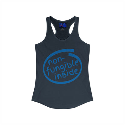 Non-Fungible Inside Women's Racerback Tank Top by cypherpunkgear.com