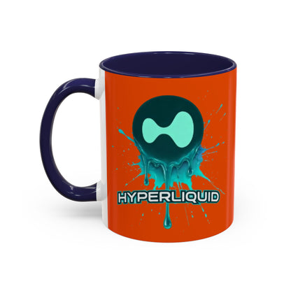 HYPE Drip Orange Accent Mug by cypherpunkgear.com