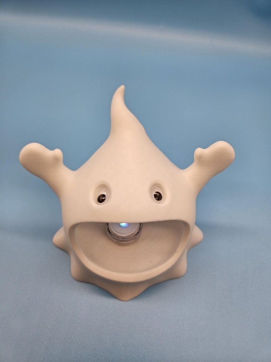 3D-Printed Ghost Candy Dish & LED Lamp – Spooky Cute Halloween Decor