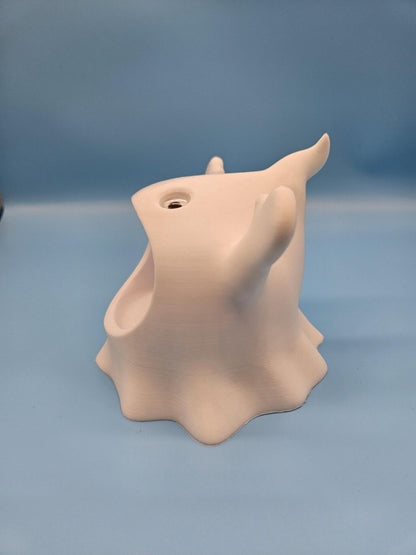 3D-Printed Ghost Candy Dish & LED Lamp – Spooky Cute Halloween Decor