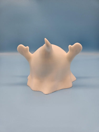 3D-Printed Ghost Candy Dish & LED Lamp – Spooky Cute Halloween Decor
